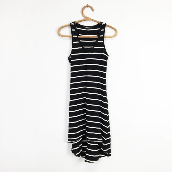 Express dress bundle black white green sundress stretchy size small - Picture 3 of 9